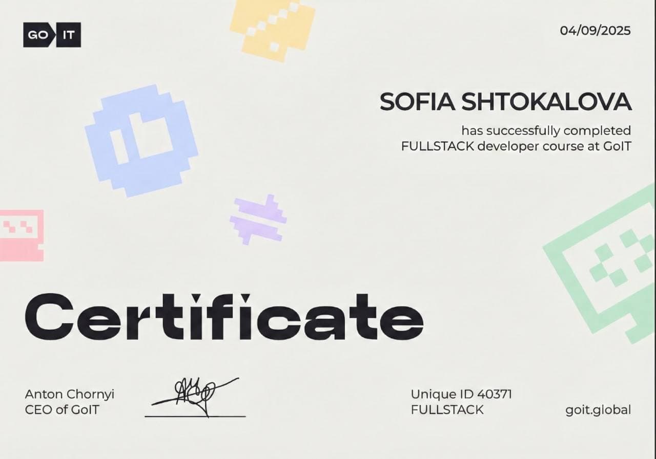 Fullstack Development
